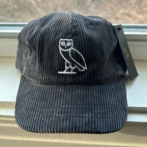 OVO corduroy grey hat. Brand new